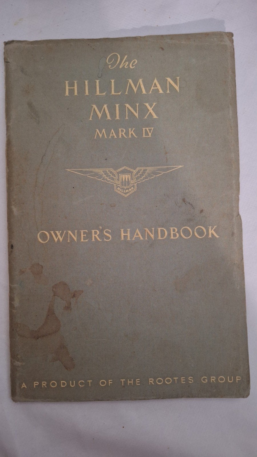Hillman Minx Mark IV Handleiding 1950 Origineel Boekje, Ophalen of Verzenden
