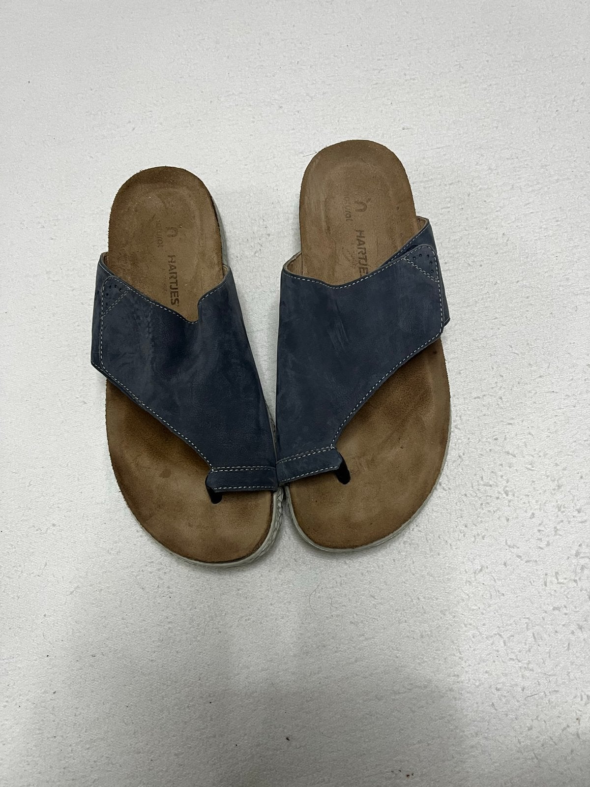 Hartjes teenslippers maat 42 - Weinig gedragen, Ophalen of Verzenden, Zo goed als nieuw, Blauw, Slippers