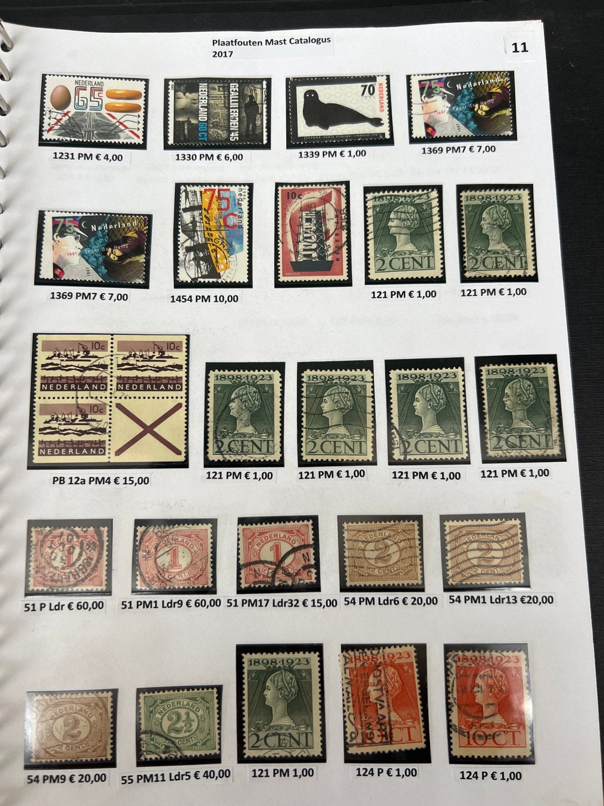 Nederlandse postzegels met plaatfouten - diverse, Ophalen of Verzenden, T/m 1940, Gestempeld