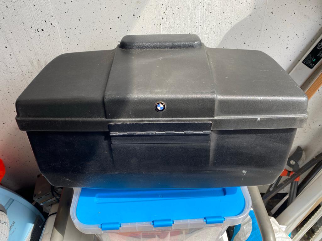 BMW Motorfiets Topkoffer - Zwart, met sleutel, Ophalen, Gebruikt