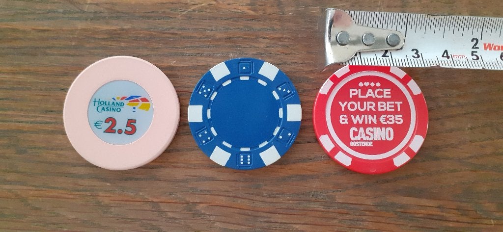 Casino munten, Ophalen of Verzenden, Vóór koninkrijk, Euro's