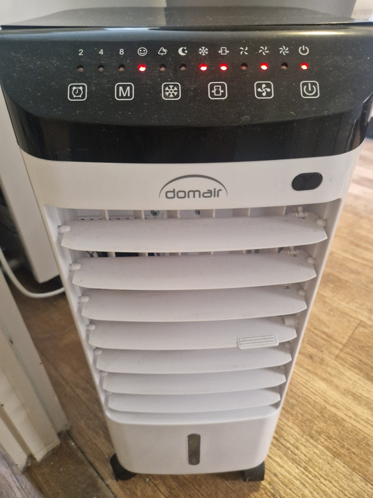 Aircooler met 3 snelheden, Ophalen, Tafel- of Grondventilator, Minder dan 60 m³, 3 snelheden of meer
