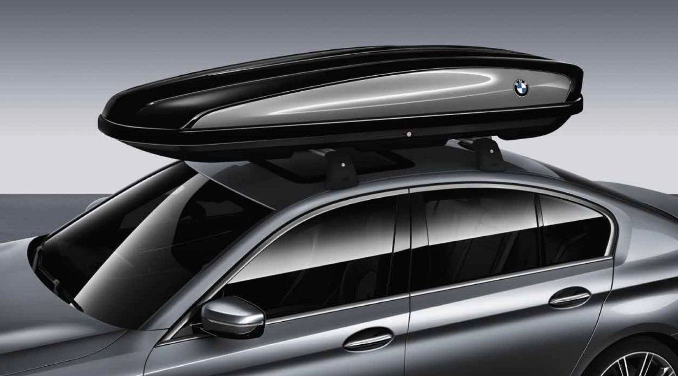 BMW dakkoffer 520 liter (1x gebruikt) + dakdragers X5, Auto diversen, Ophalen, Zo goed als nieuw