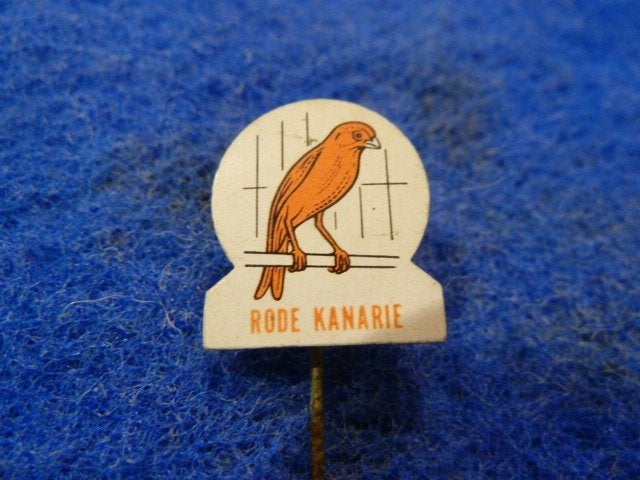 Speldje Rode kanarie, Verzamelen, Ophalen of Verzenden, Zo goed als nieuw, Overige onderwerpen