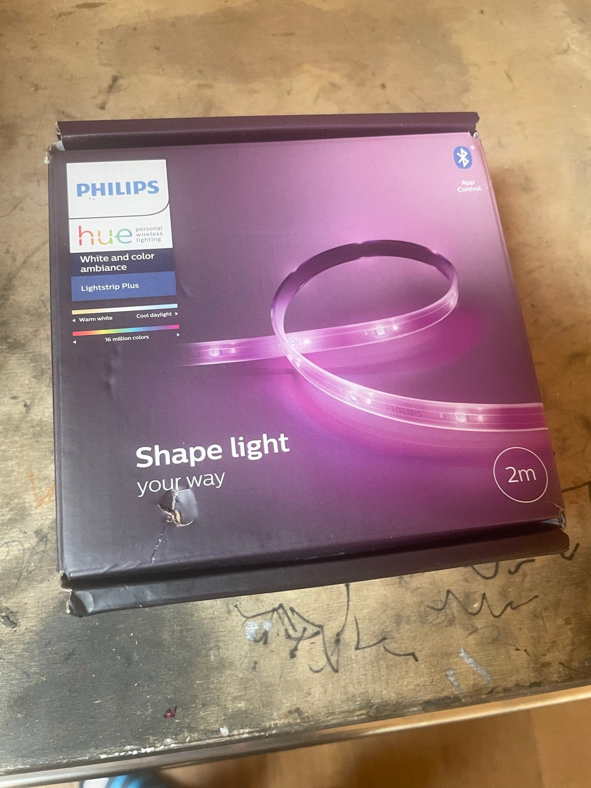 Philips Hue Lightstrip Plus - White and Color Ambiance, Dimbaar, Ophalen of Verzenden, Nieuw, Philips Hue