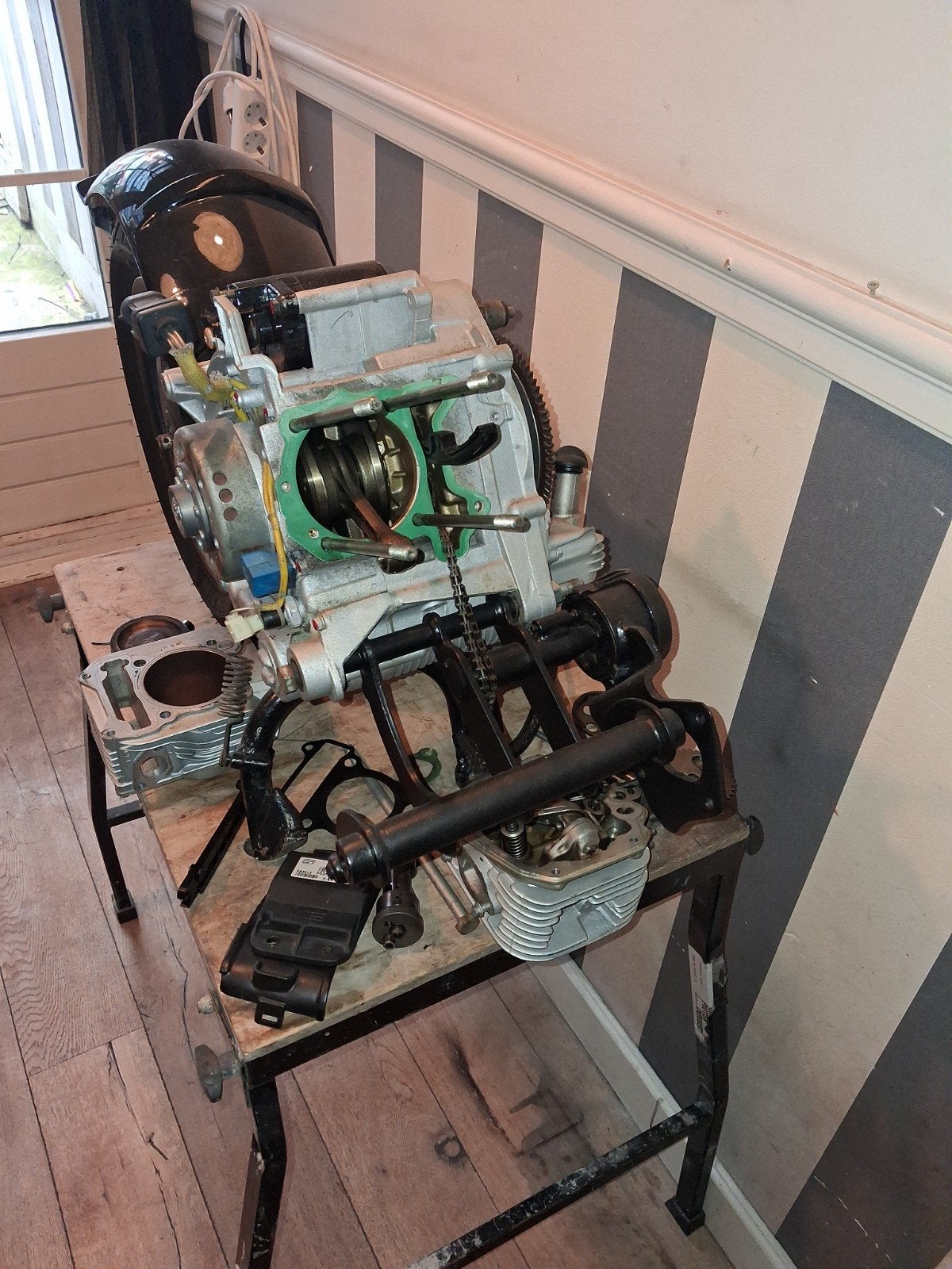 Vespa Leader 125cc motorblok onderdelen - compleet, Ophalen of Verzenden, Gebruikt