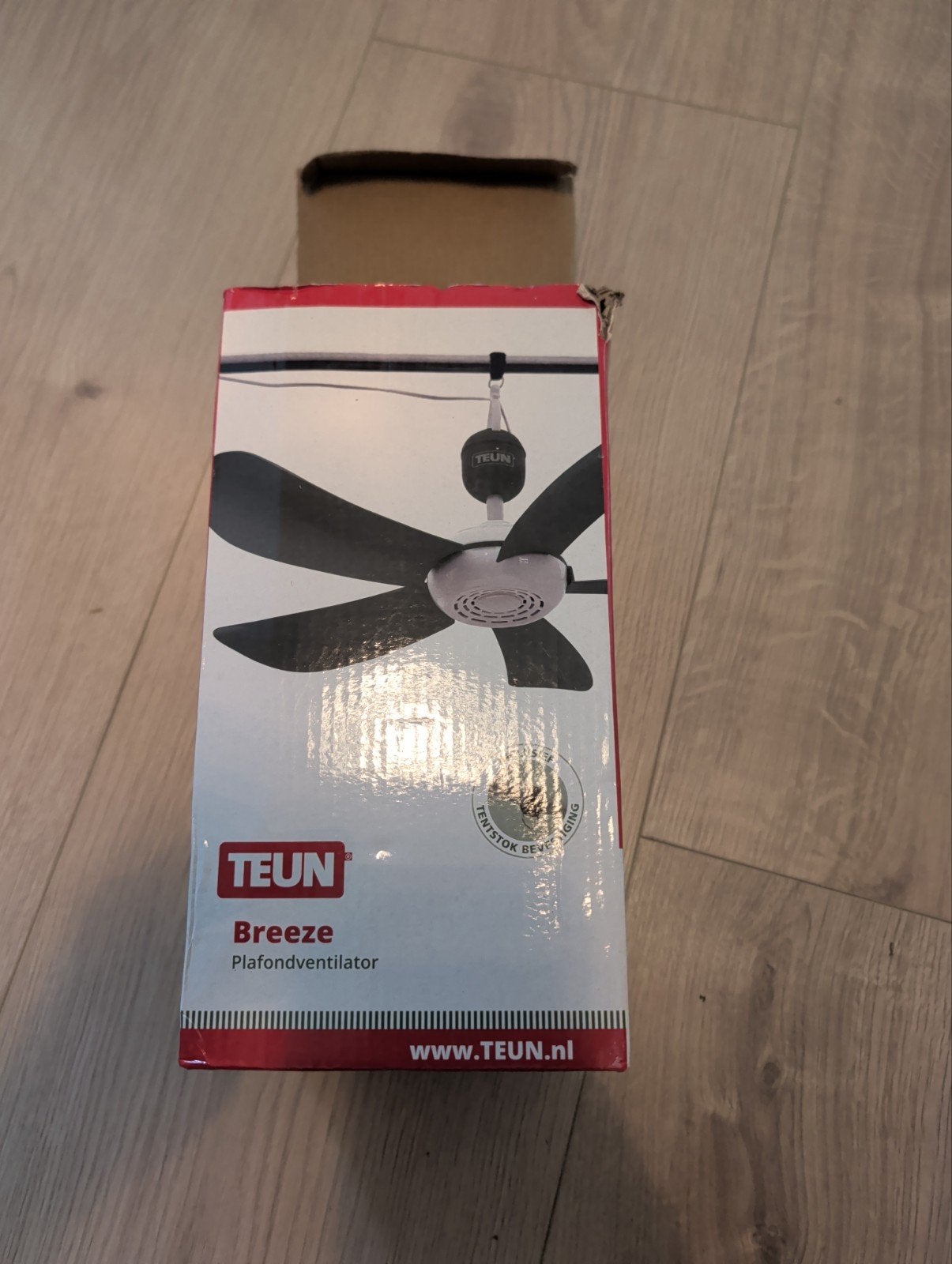 Teun Breeze plafondventilator (camping), Ophalen of Verzenden, Zo goed als nieuw, Plafondventilator