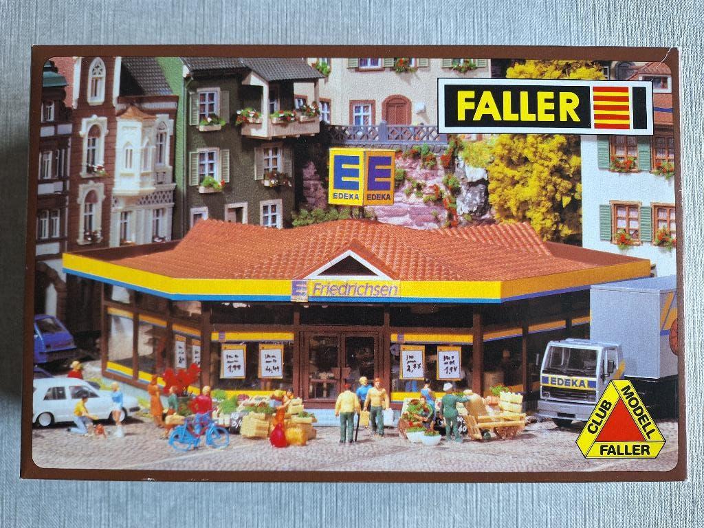 Faller 130342 – NIEUW - Edeka-Supermarkt Friedrichsen, Hobby en Vrije tijd, Modeltreinen | H0, Overige merken, Gelijkstroom of Wisselstroom