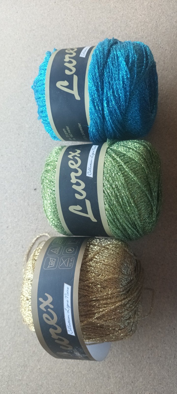 Lurex garen - Lammy Yarns - 3 bollen, Hobby en Vrije tijd, Ophalen of Verzenden, Nieuw, Breien of Haken, Wol of Garen