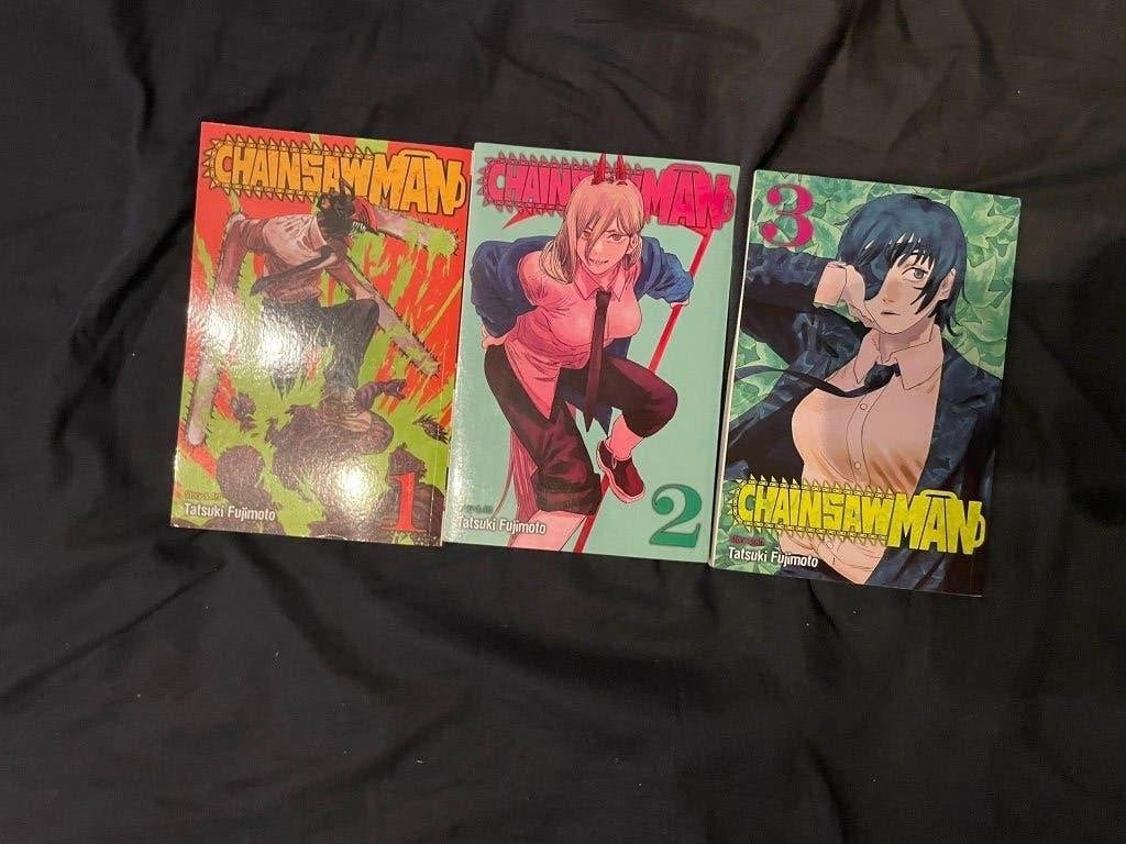 Chainsaw Man Manga Deel 1, 2 en 3, Ophalen of Verzenden, Zo goed als nieuw, Japan (Manga), Meerdere comics