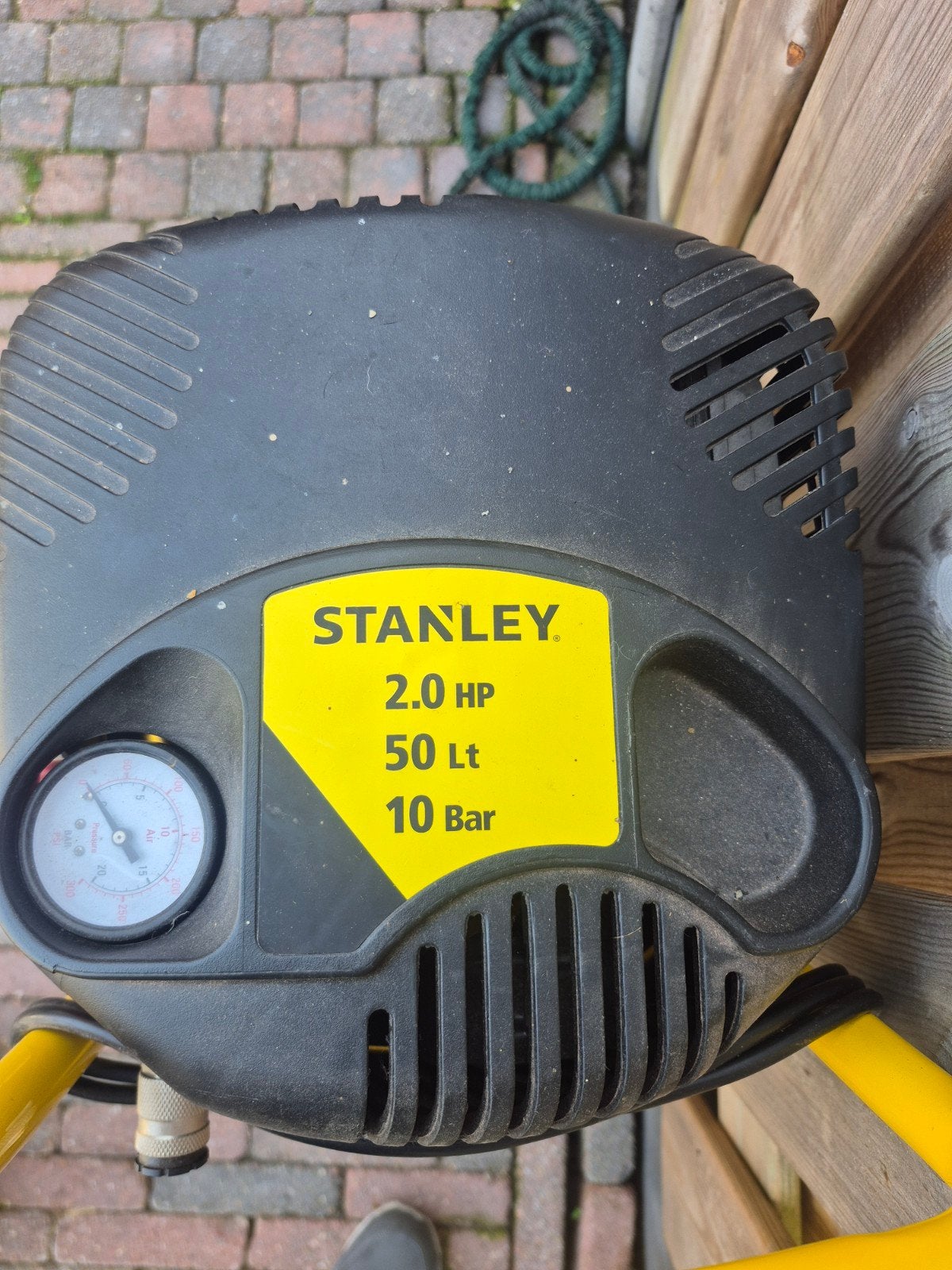 Stanley Compressor 2.0 HP 50L 10 Bar - Zo goed als nieuw, Ophalen, 10 bar of meer, Zo goed als nieuw, 25 tot 100 liter