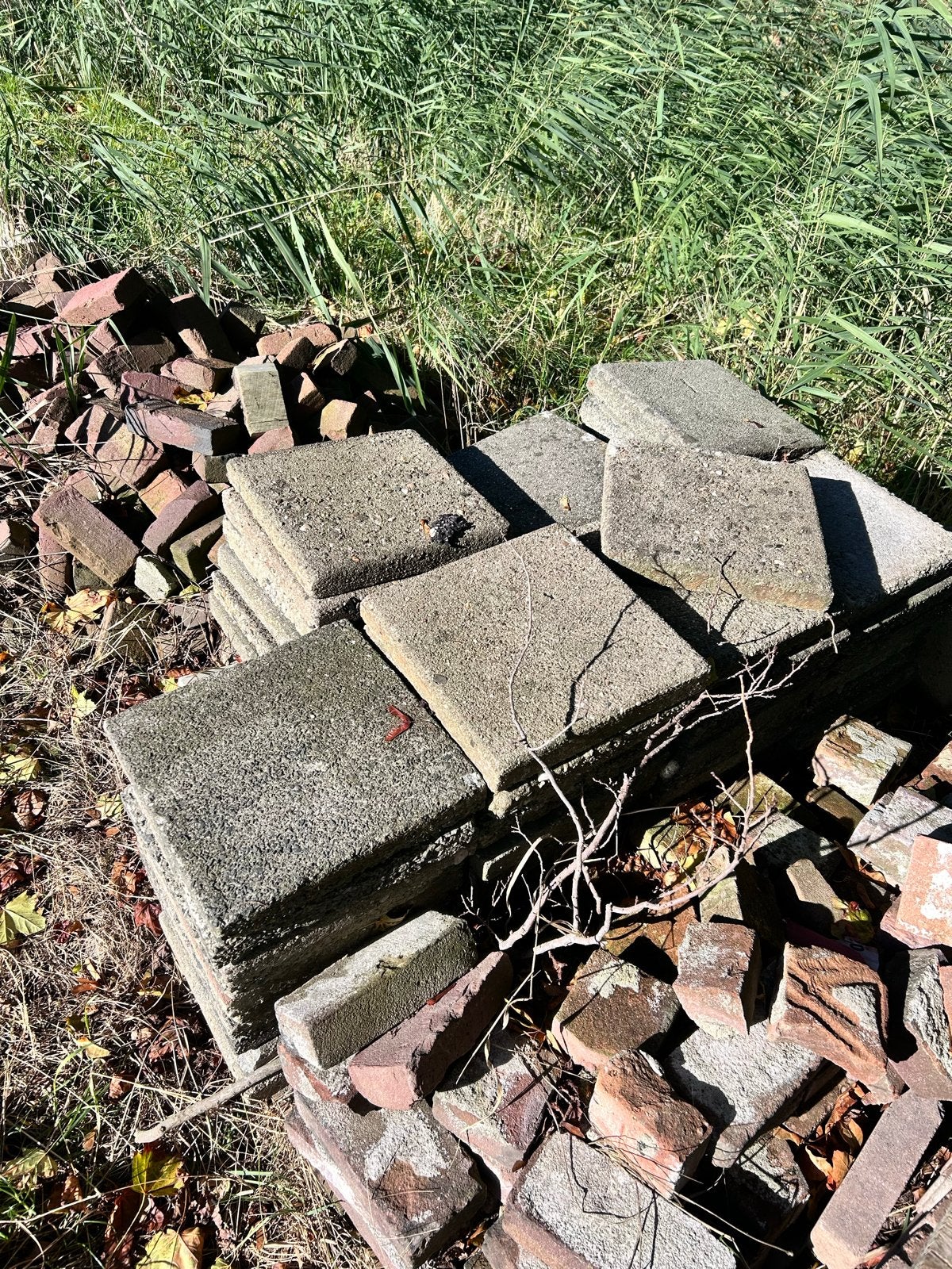 Gebruikte 30x30 stoeptegels, Tuin en Terras, Ophalen, Gebruikt, Minder dan 5 m², Beton