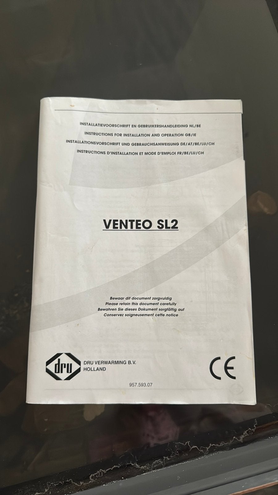 Gratis!! Ophalen haard Venteo SL 2, Ophalen, Gebruikt, Inbouwhaard, Gashaard