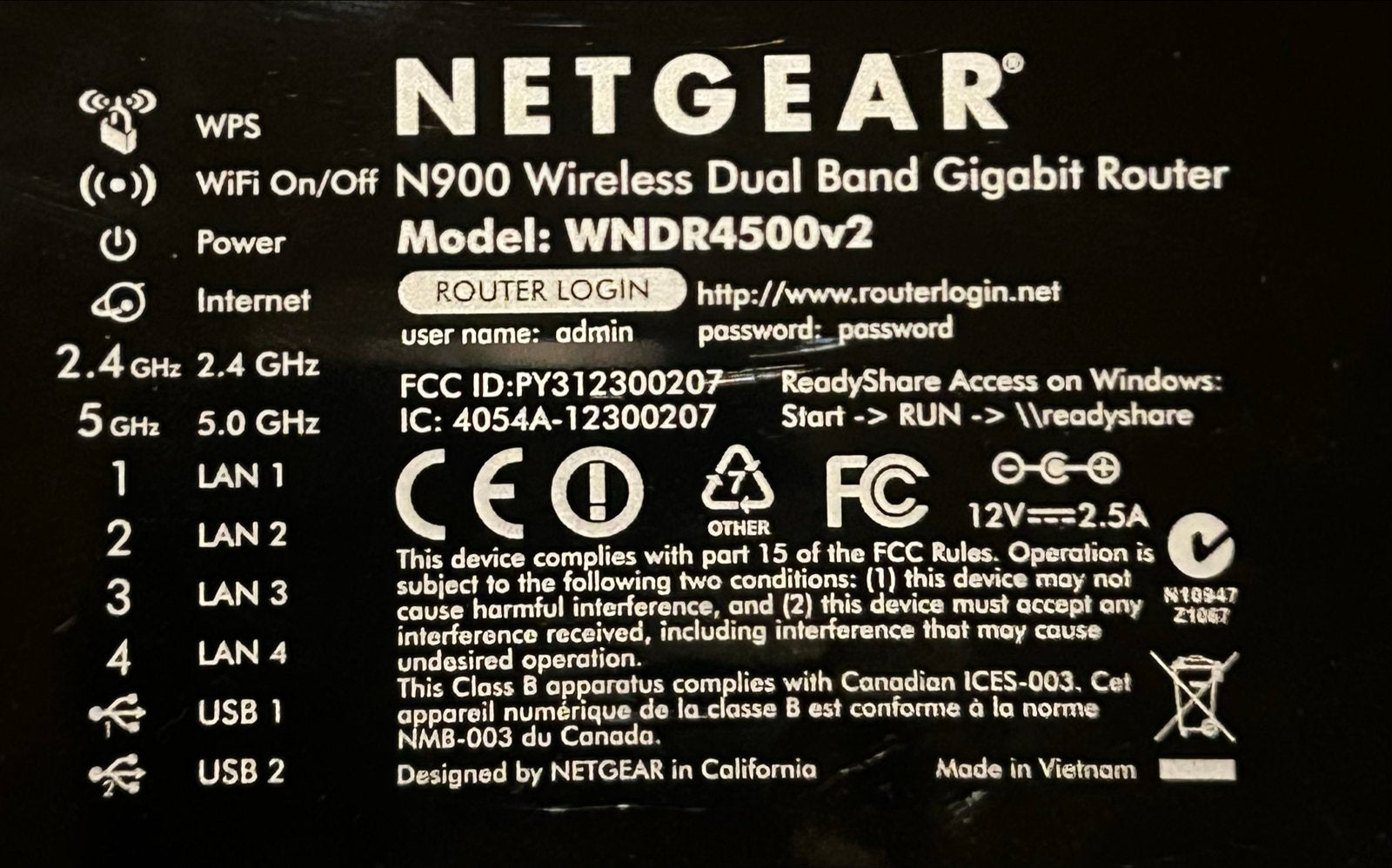 Netgear N900 Wireless Dual Band Gigabit Router WNDR4500v2, Ophalen of Verzenden, Gebruikt, Router