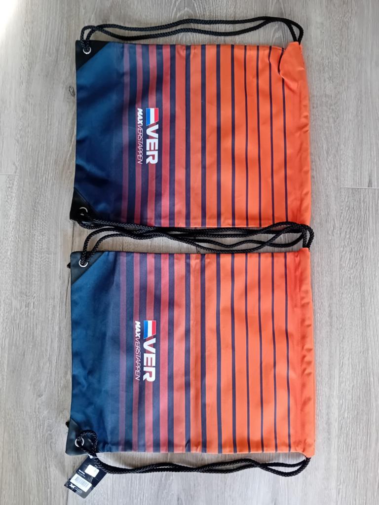 Max verstappen Rugzak/Gumzak/ met trekkoorden. 2 stuks., Sieraden, Tassen en Uiterlijk, Ophalen, Nieuw