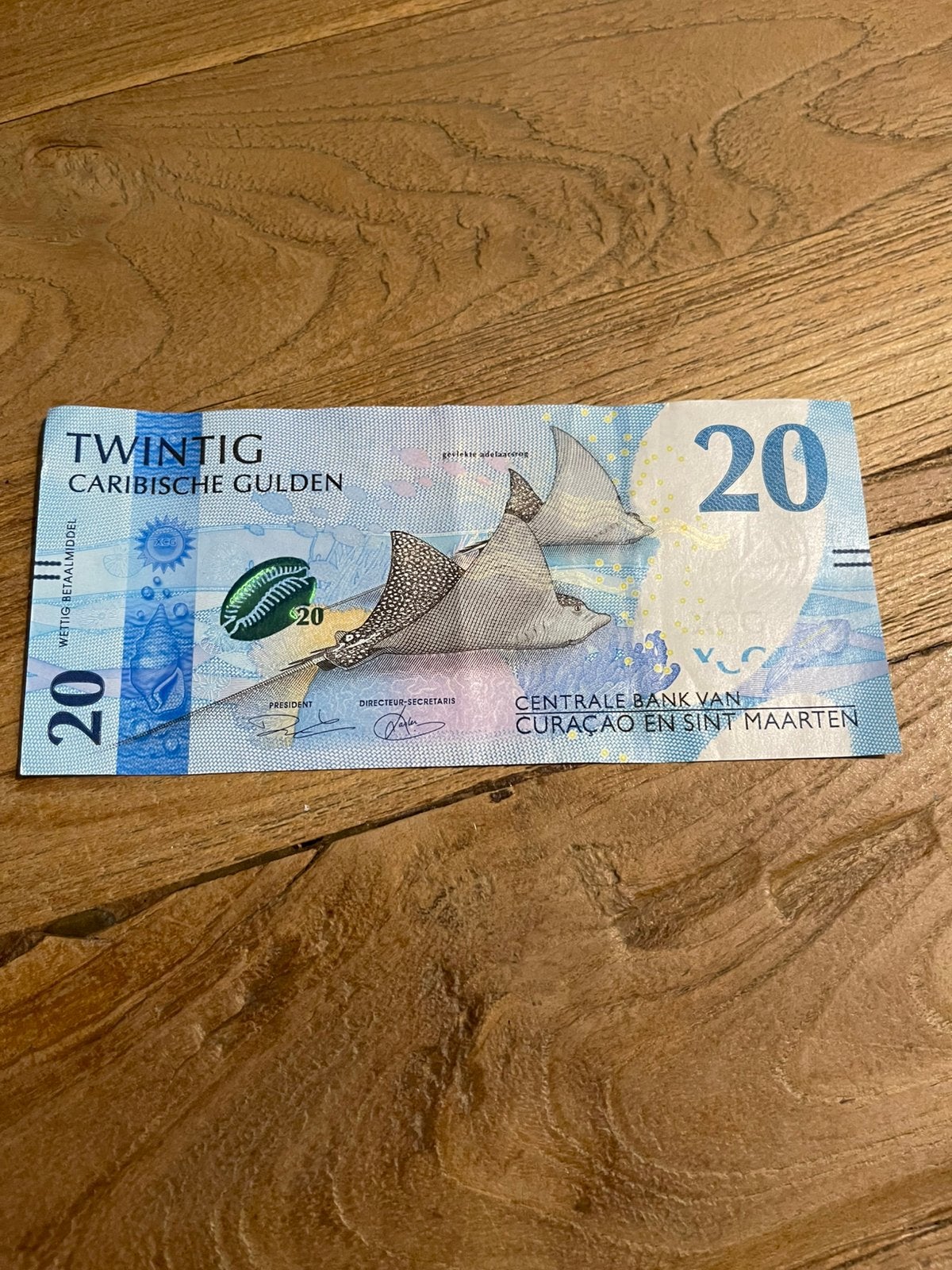 20 Caribische Gulden Curacao - Sint Maarten, Ophalen of Verzenden, 25 gulden