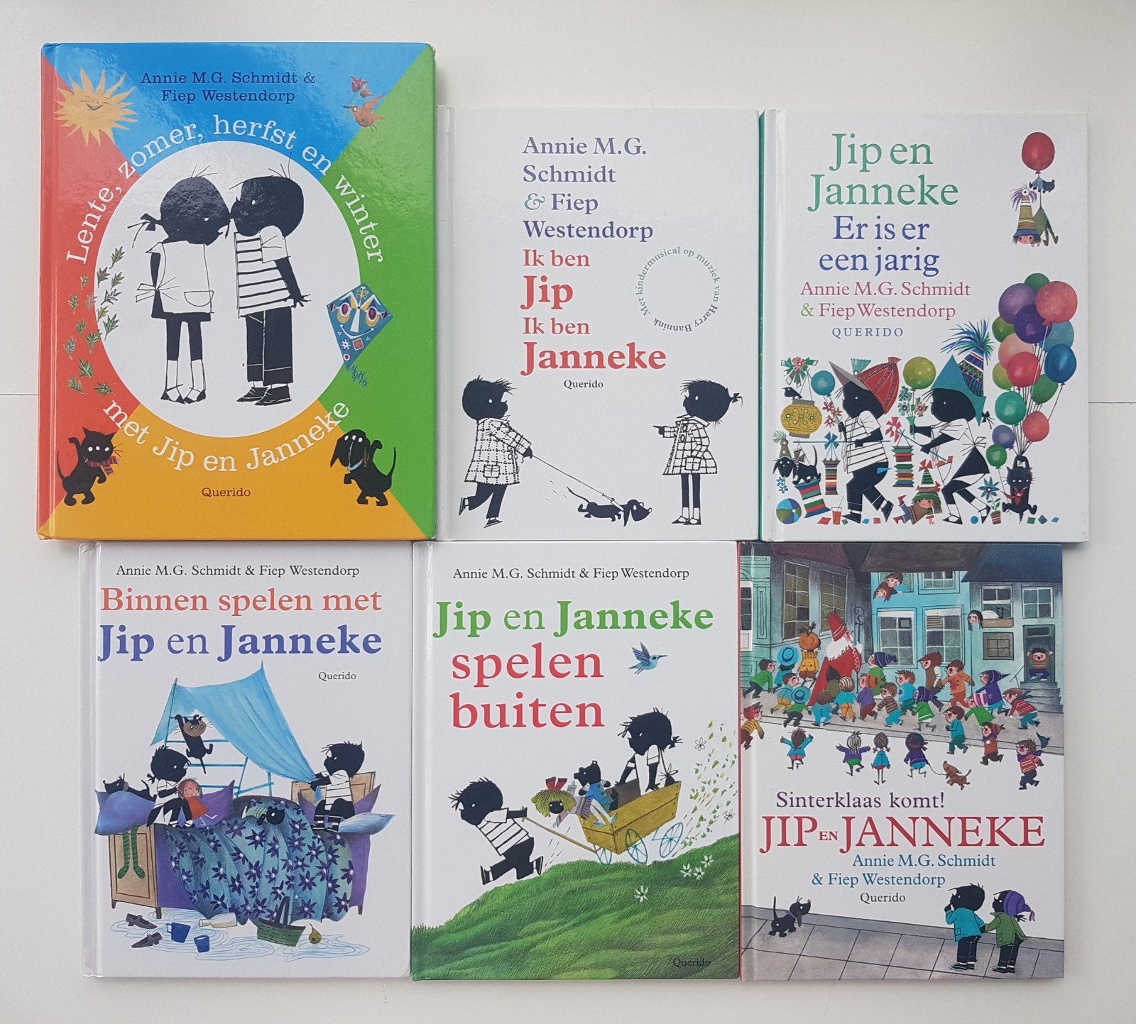 6x Jip en Janneke Boeken - Annie M.G. Schmidt | In 1 koop, Ophalen of Verzenden, Annie M.G. Schmidt, Jongen of Meisje, Voorleesboek