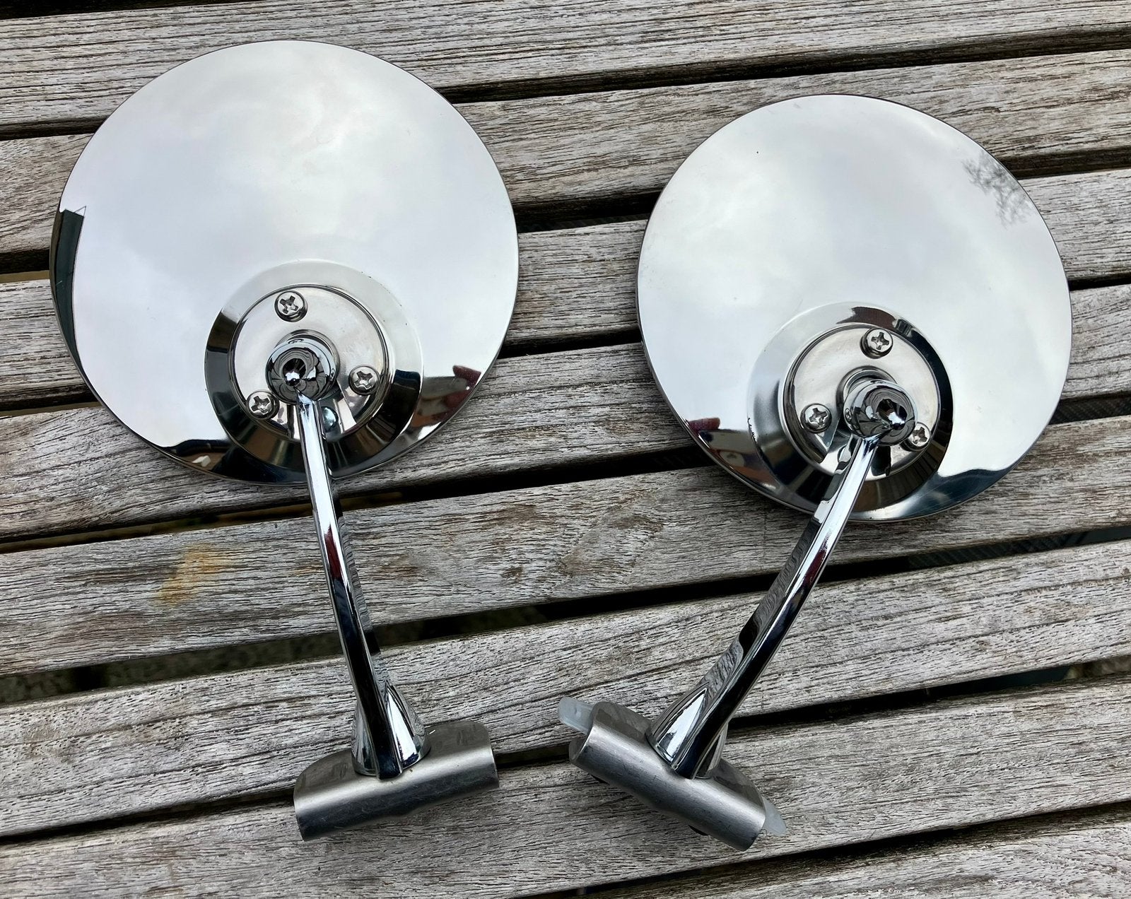 Chrome oldtimer klemspiegels Lucas enz, Ophalen of Verzenden, Nieuw, Skoda