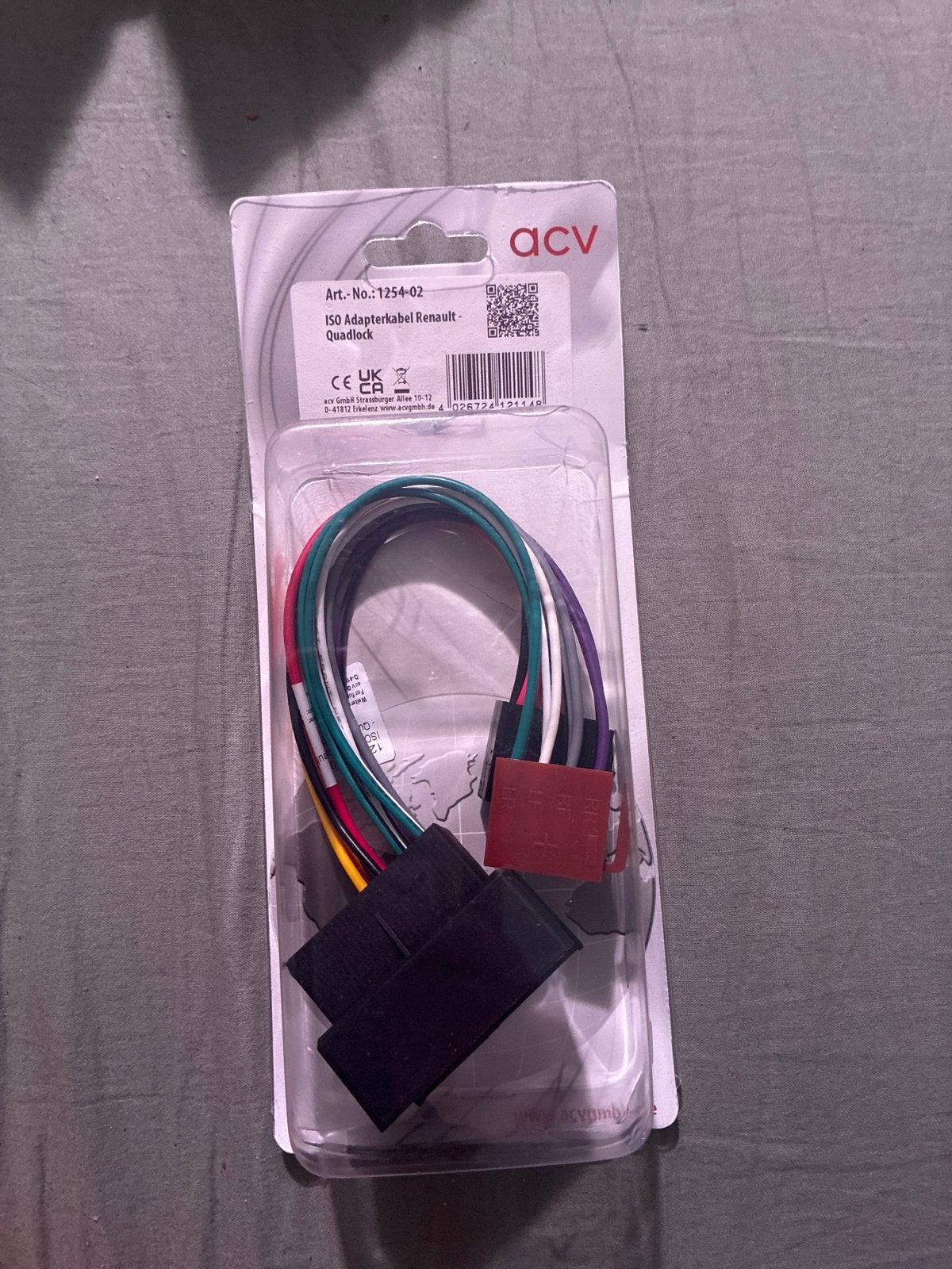 ACV ISO Adapterkabel Renault - Quadlock (Nieuw), Ophalen, Nieuw