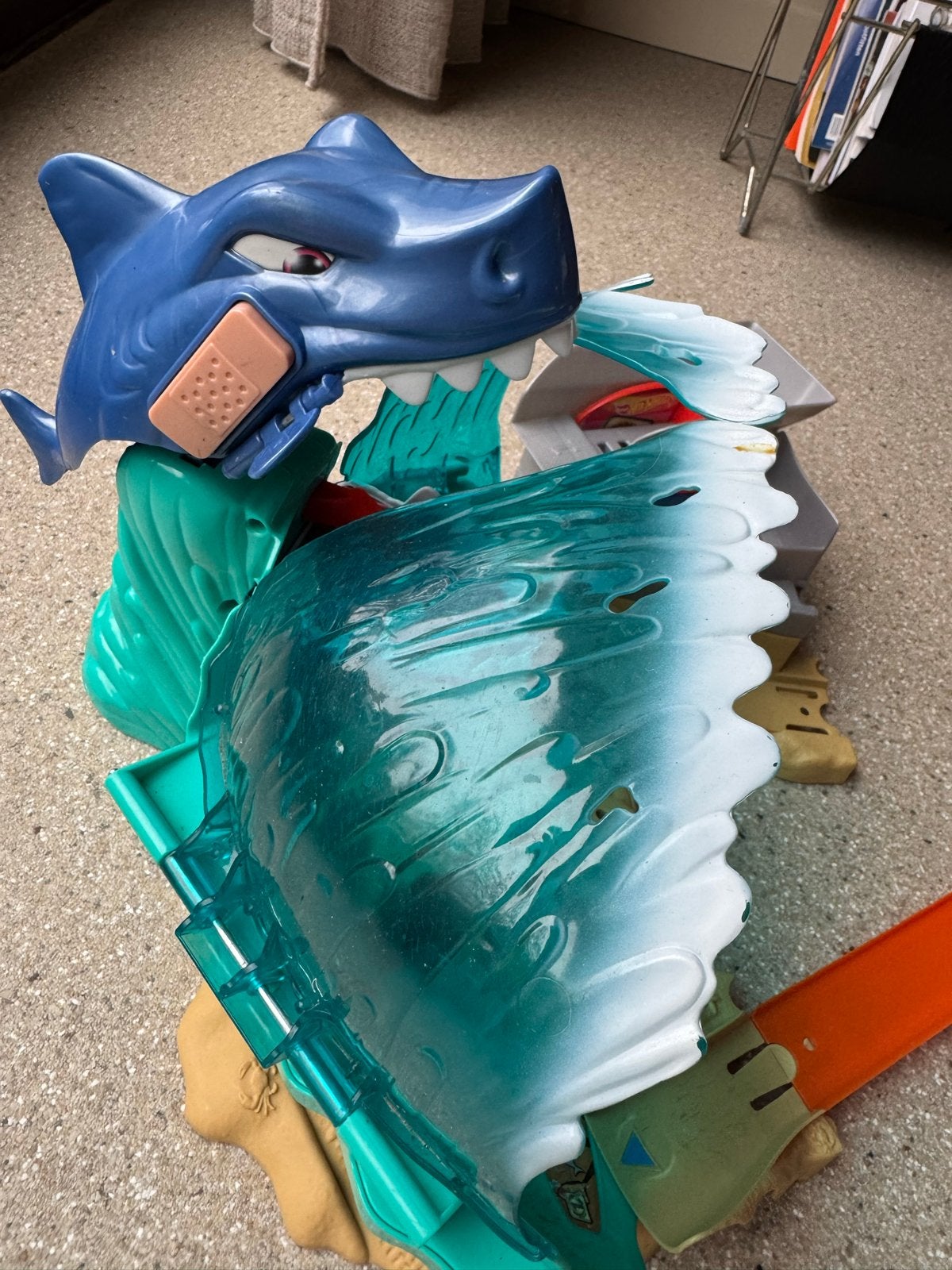 Hot Wheels Shark Attack Racebaan, Ophalen, Zelf te bouwen, Racebaan, Gebruikt