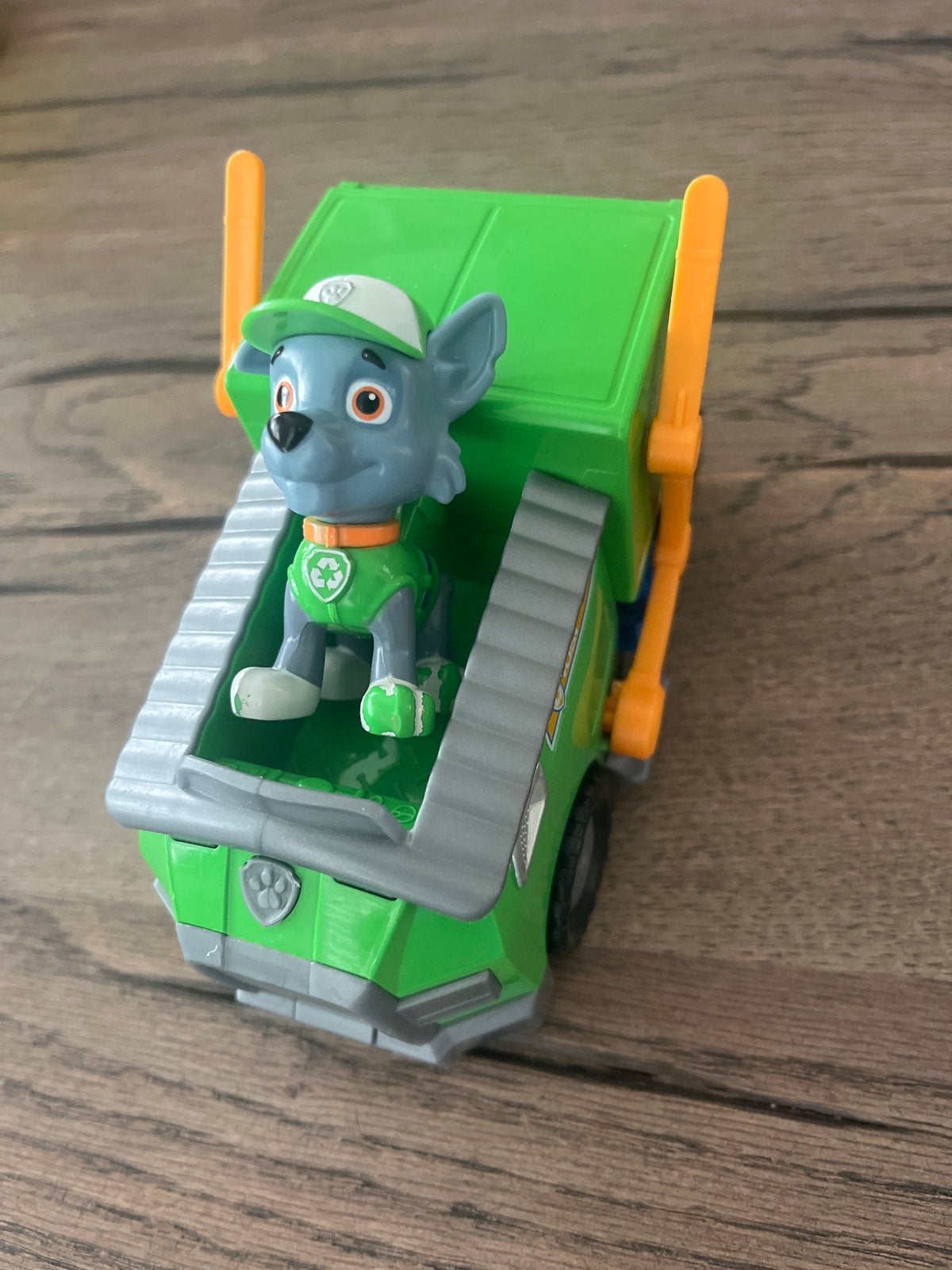 Paw Patrol Rocky met voertuig, Ophalen, Zo goed als nieuw