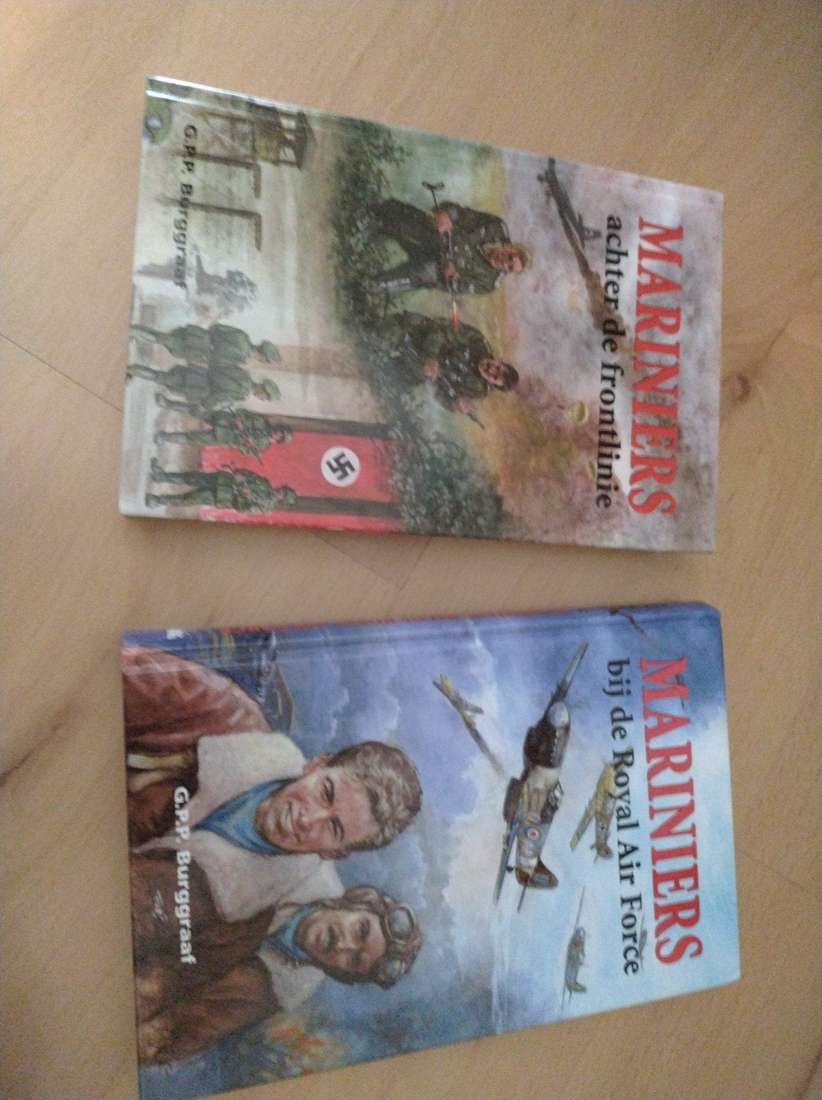 Mariniers boeken: Achter de frontlinie & Royal Air Force, Boeken, G.P.P. Burggraaf, Marine, Ophalen of Verzenden, Tweede Wereldoorlog