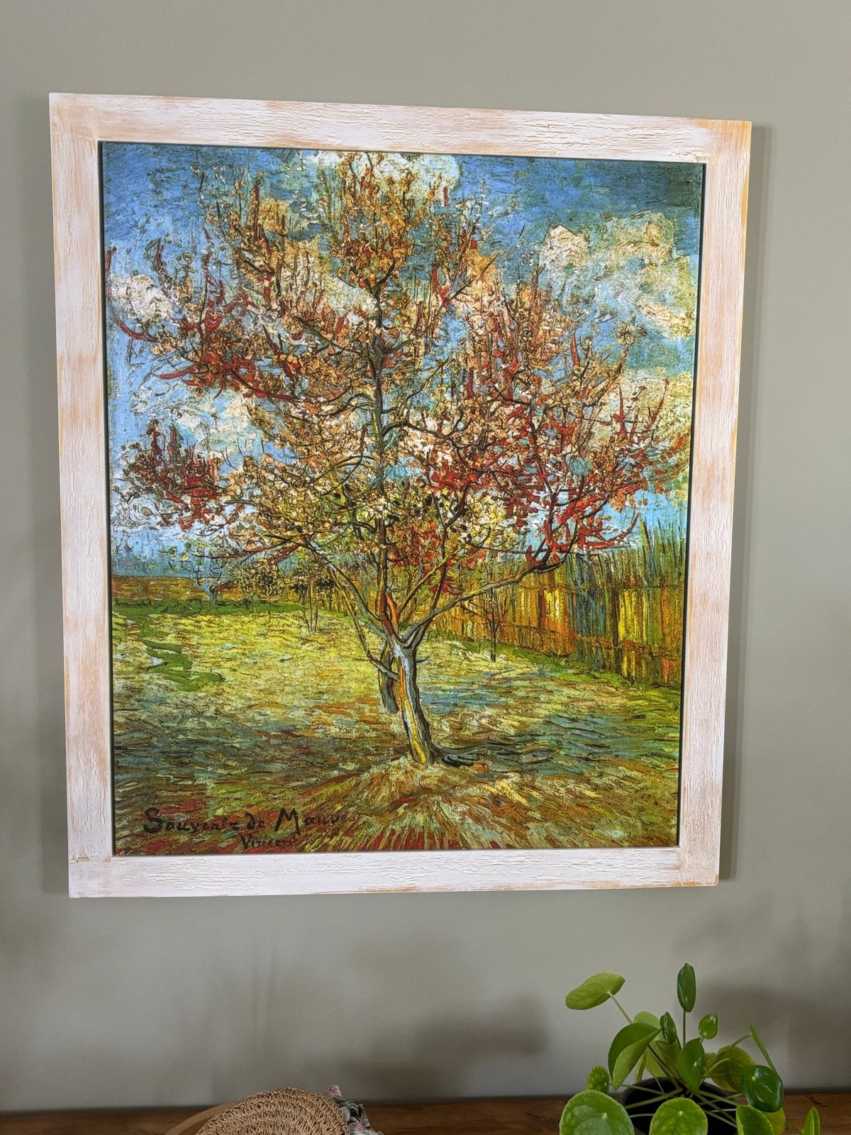 Reproductie van Gogh - De Roze Perzikboom, Ophalen