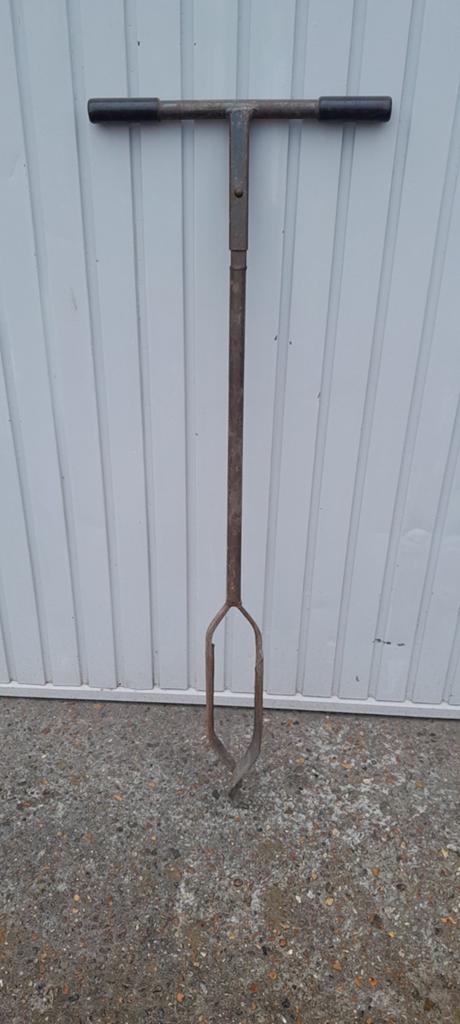 DeWit grondboor met gedraaide punt de wit palenboor, Tuin en Terras, Hand-tuingereedschap, Gebruikt, Ophalen