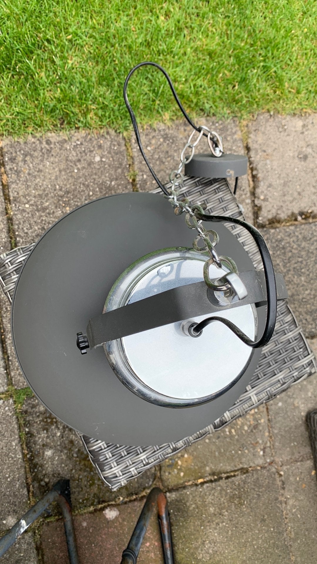 Industriële hang lamp, Ophalen of Verzenden, Zo goed als nieuw, Minder dan 50 cm