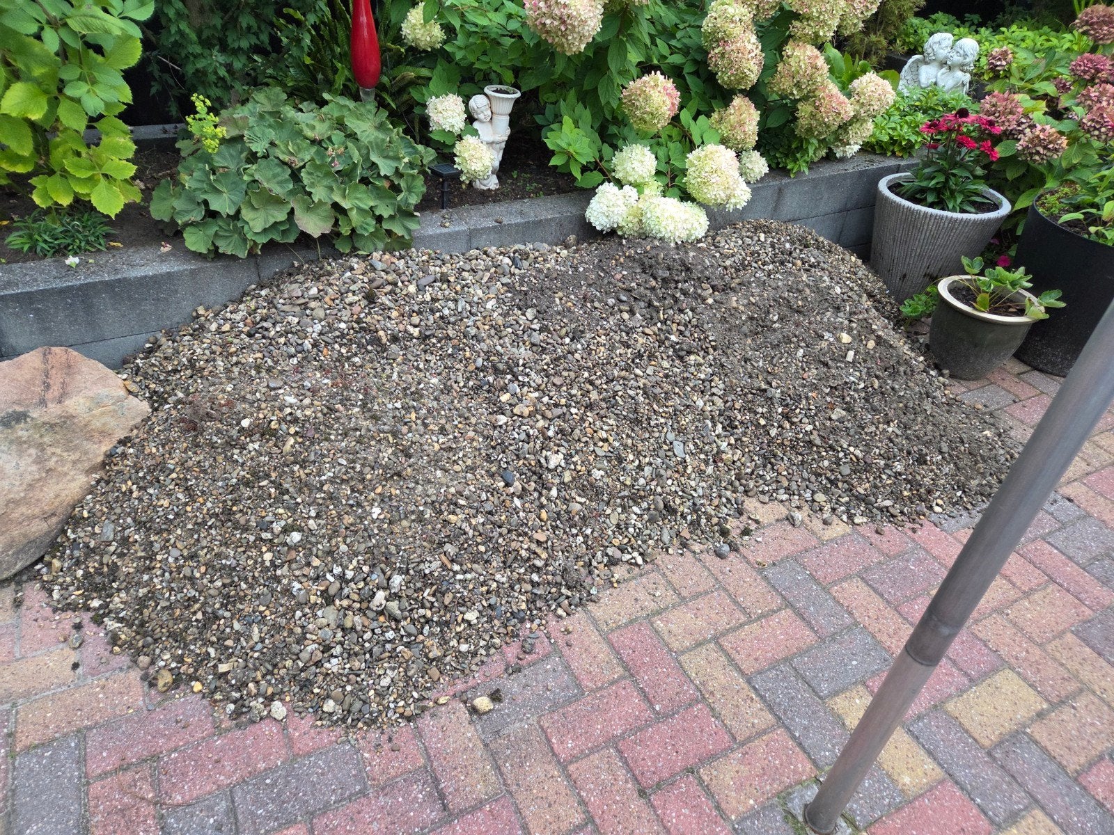 Gratis grind af te halen voor tuin of platdak, Tuin en Terras, Ophalen, Zo goed als nieuw, Grind