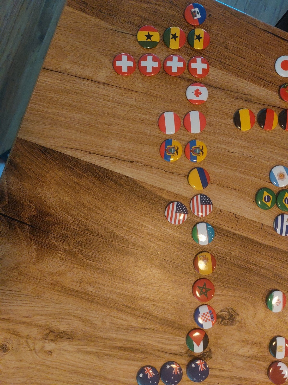 Verzameling vlaggen buttons/speldjes, Ophalen of Verzenden, Nieuw, Sport, Button