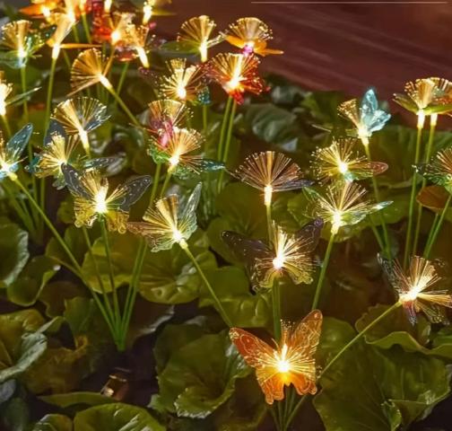 Tuin Vlinders op Zonne energie, Zonne-energie, Kunststof, Licht-donker-sensor, Minder dan 50 watt