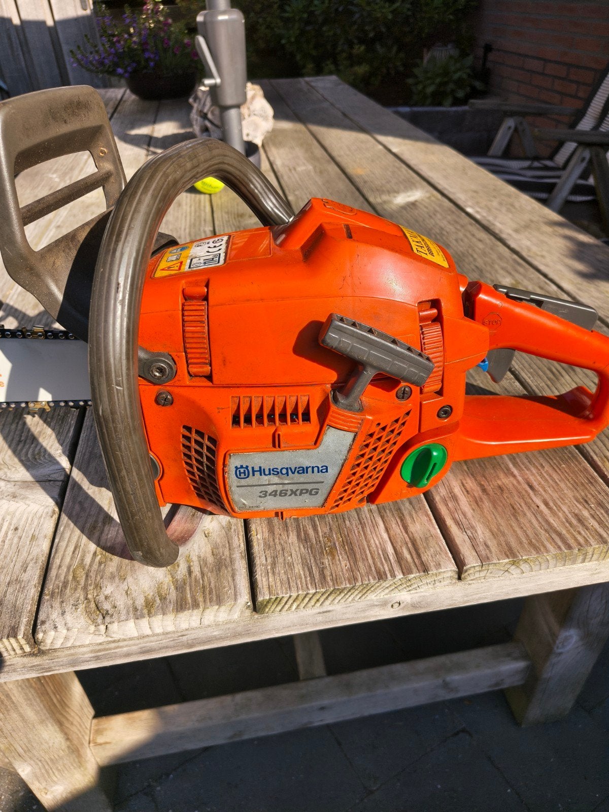 Husqvarna 346xpg, Ophalen