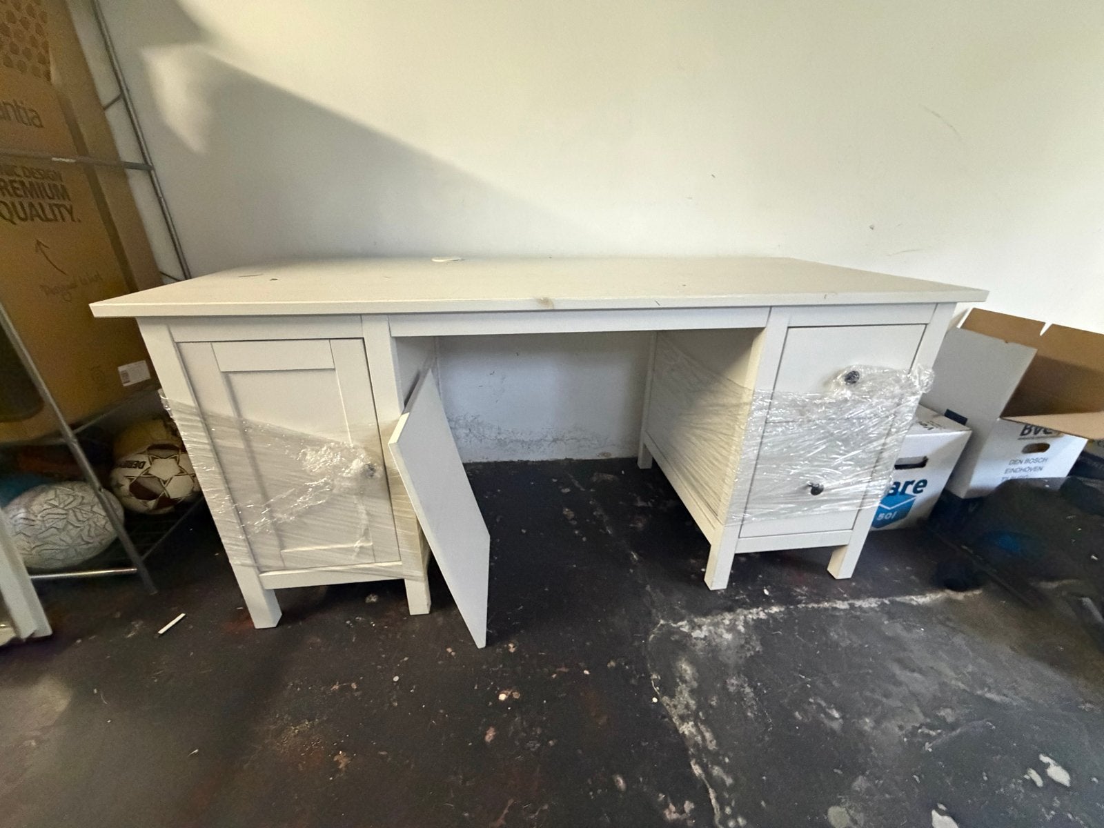 IKEA bureau wit - Ruim en functioneel, Ophalen, Opbergruimte, Gebruikt, 65 cm
