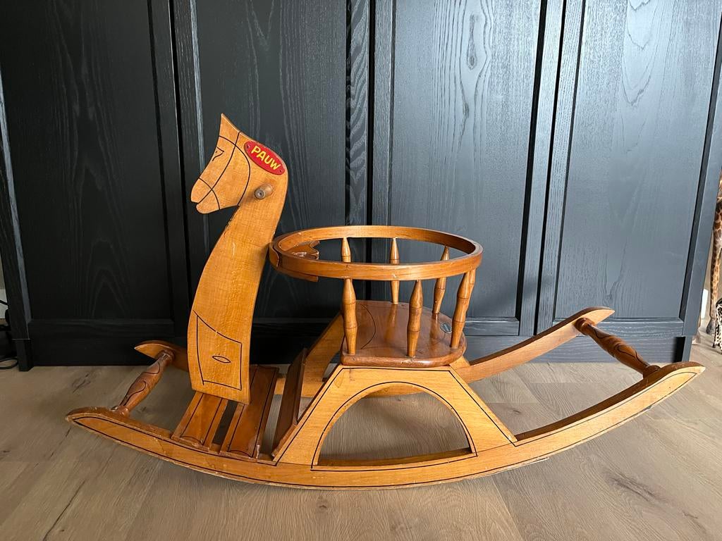 Nostalgisch vintage hobbelpaard - 80 jaar oud, Ophalen, Gebruikt, Jongen of Meisje