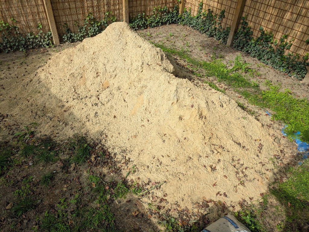 Gele zand, Ophalen, Ophoogzand