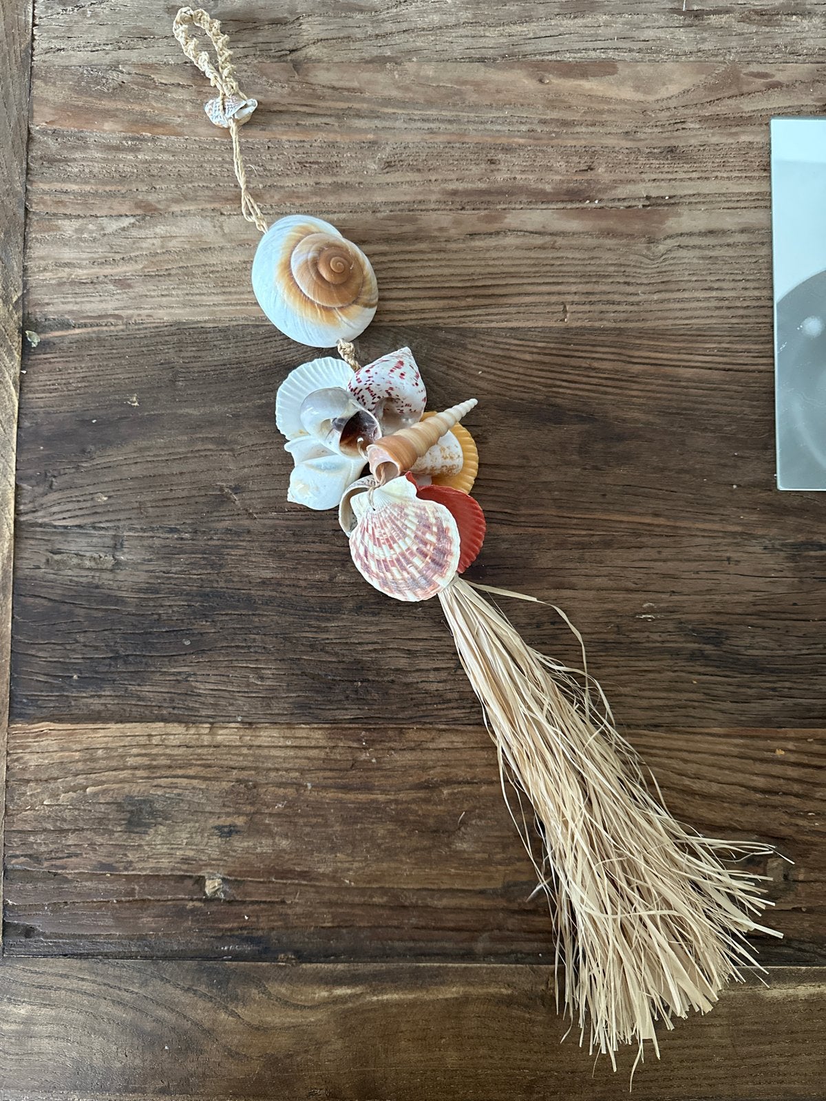 Boho Schelpenhanger Ibiza stijl, Meerkleurig, Boho, Ophalen of Verzenden, Zo goed als nieuw