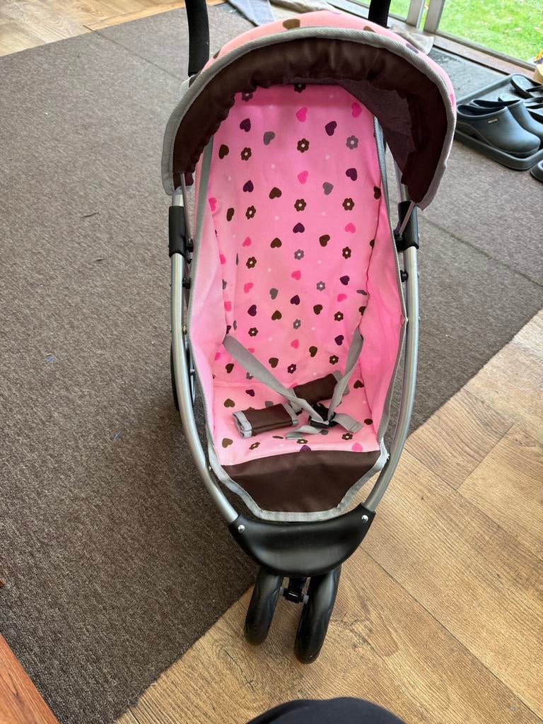 Roze poppenbuggy Jogger van Bayer Design, Kinderen en Baby's, Speelgoed | Poppen, Ophalen, Zo goed als nieuw, Babypop