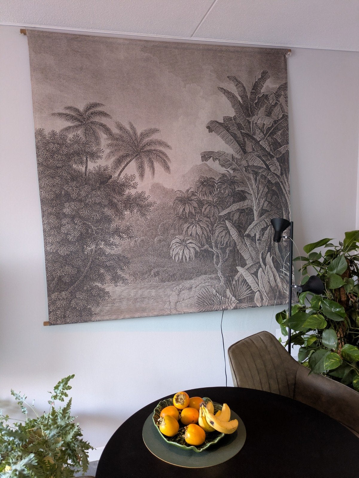 HK living wandkleed met jungle print, Ophalen, Gebruikt, 154 cm, Zwart