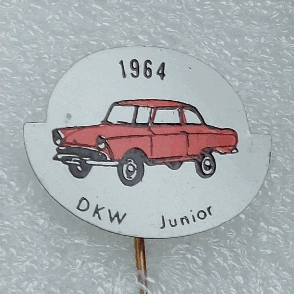 SP1145 Speldje 1964 DKW Junior rood, Ophalen of Verzenden, Gebruikt, Overige onderwerpen