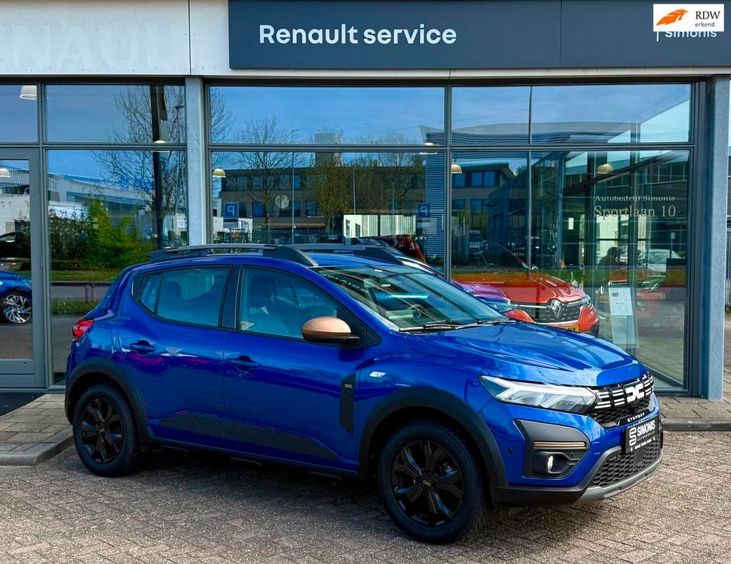 Dacia Sandero Stepway 1.0 TCe Extreme | Trekhaak | Navigatie, Gebruikt, Lichtsensor, Blauw, Origineel Nederlands