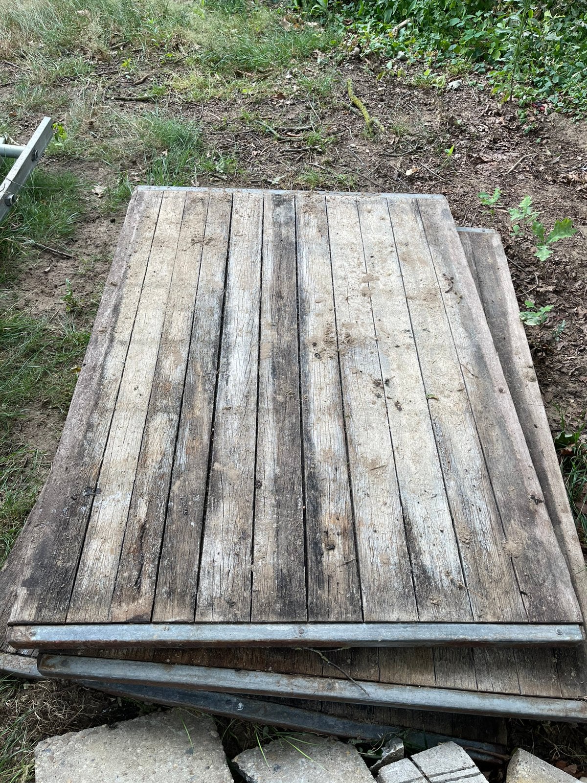 Steenschotten hardhout gebruikt, Ophalen of Verzenden, Gebruikt, Hout