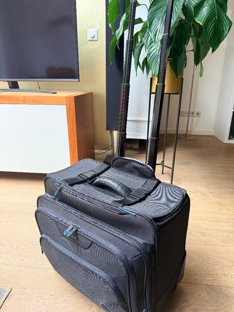 Trolley laptop tas voor reizen of werk, Computers en Software, Ophalen, Trolleytas, 17 inch of meer, Zo goed als nieuw