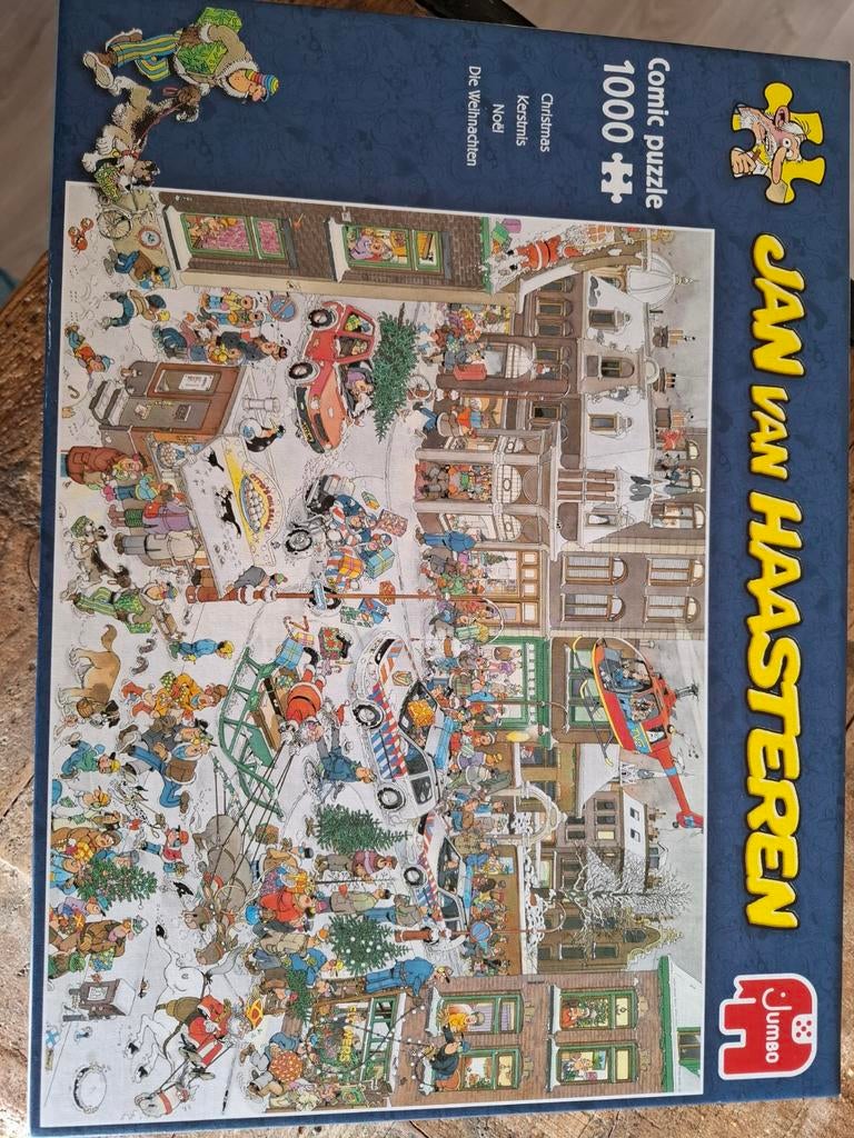Jan van Haasteren Kerstpuzzel 1000 stukjes, Ophalen, 500 t/m 1500 stukjes, Gebruikt, Legpuzzel