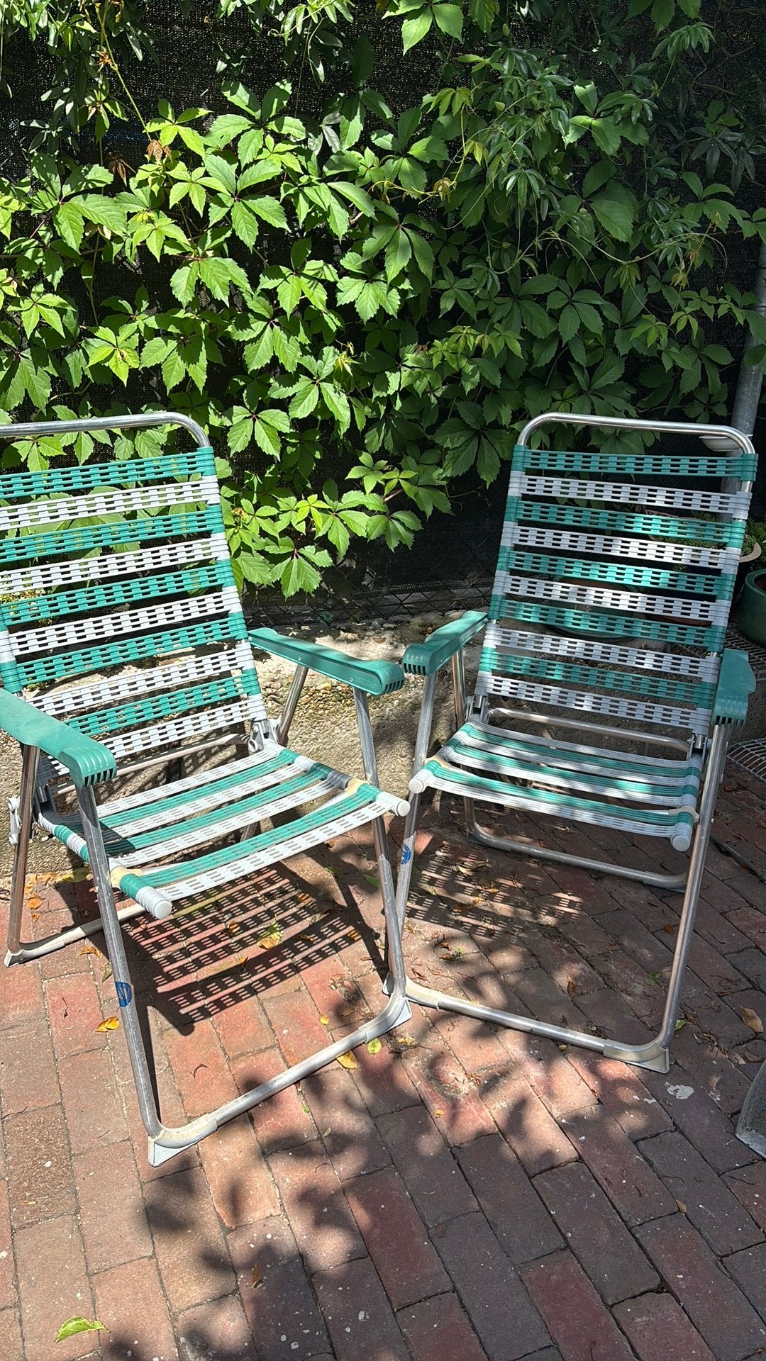Lallemand kampeerstoelen 2stuks gaaf, Caravans en Kamperen, Ophalen, Gebruikt, Campingstoel