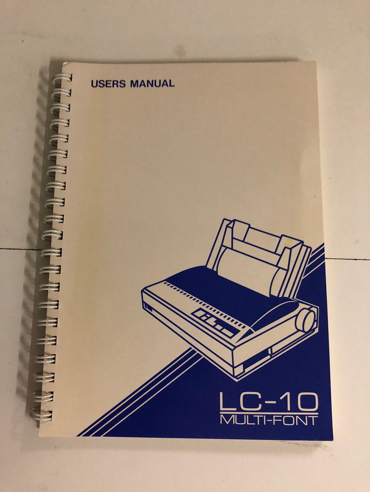LC-10 Multifont printer user manual., Ophalen of Verzenden