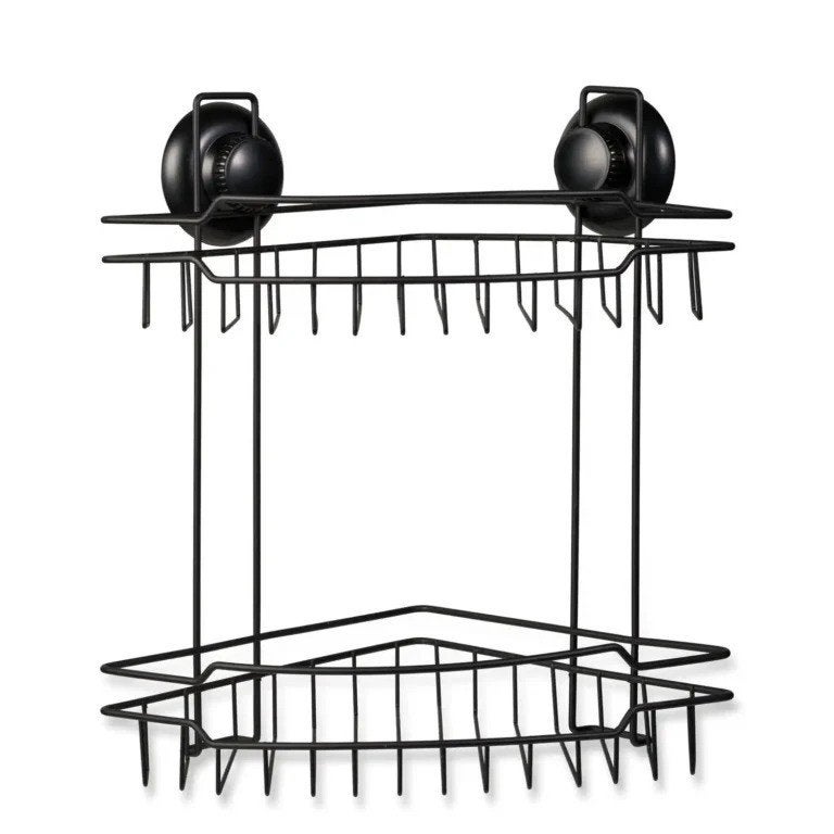 Blokker – Doucherek – Dubbel – 30 x 21,8 x 32cm – Zwart, Ophalen of Verzenden, Nieuw, Metaal, Zwart