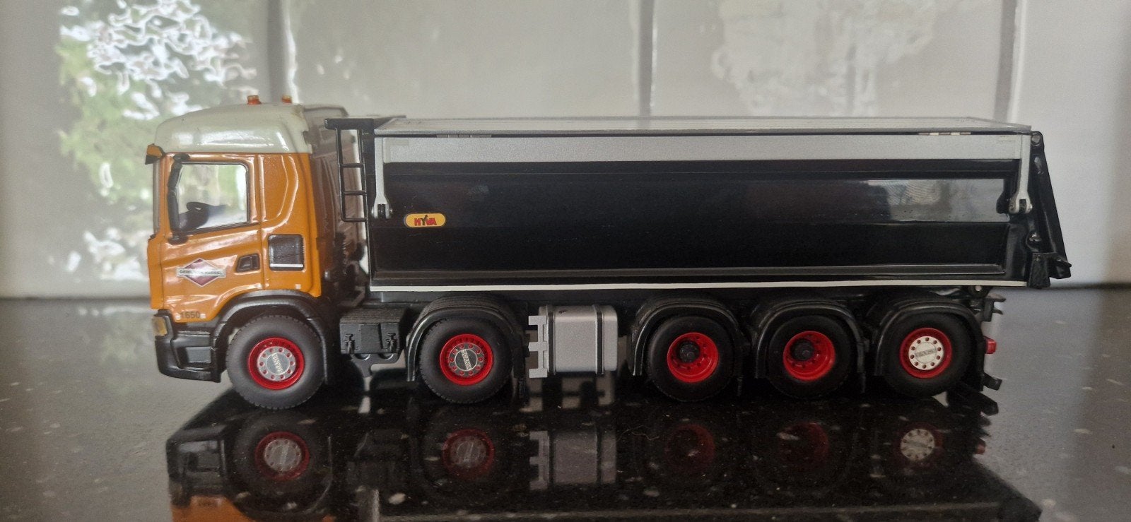 WSI Models Scania R620 8x4 Kipper van Kessel - Schaal 1:50, Ophalen, Bus of Vrachtwagen, Wsi