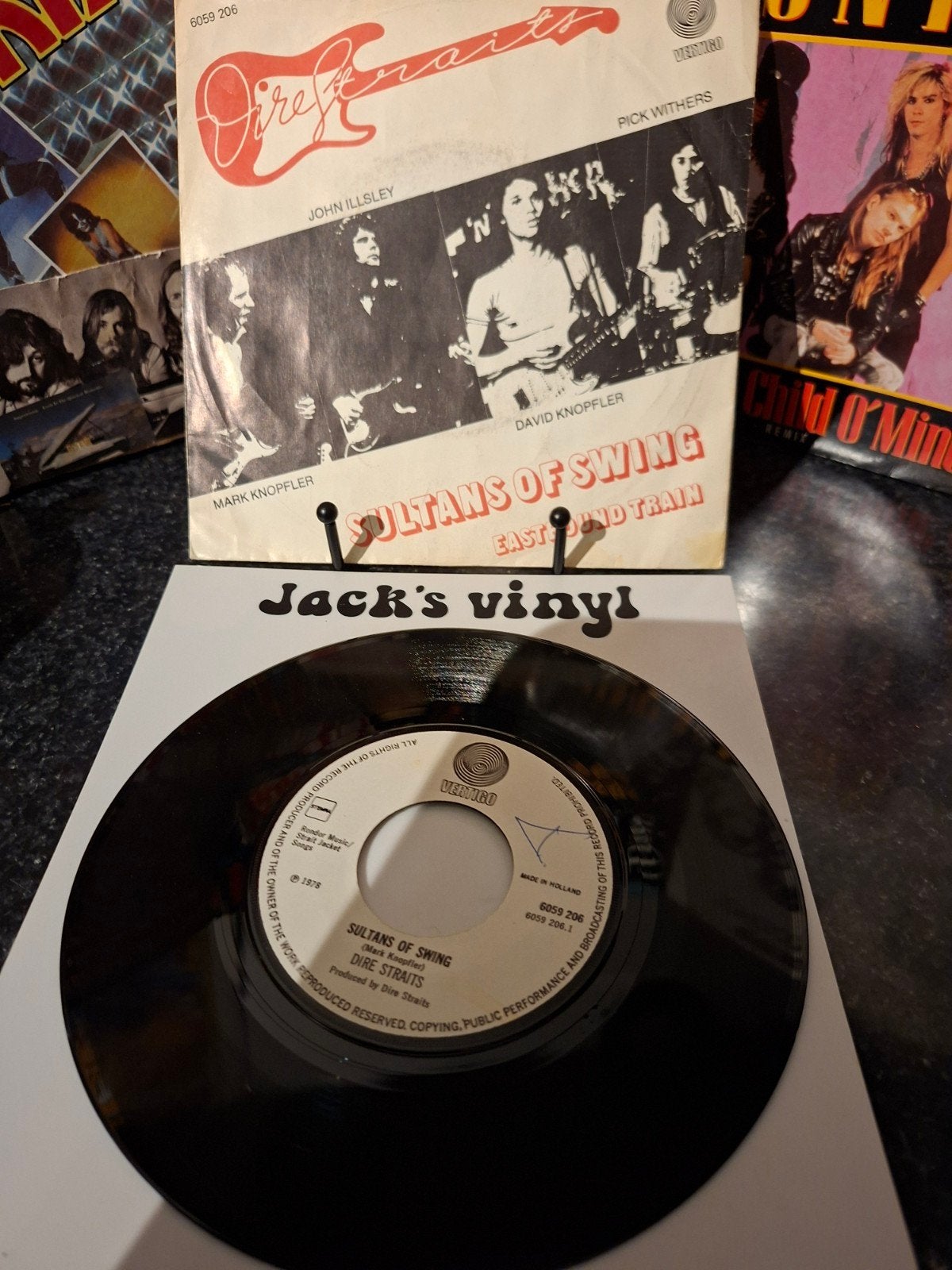 Dire Straits - Sultans of Swing 7 inch vinyl single 1978, Gebruikt, 7 inch, Ophalen of Verzenden, Beschermende buitenhoes