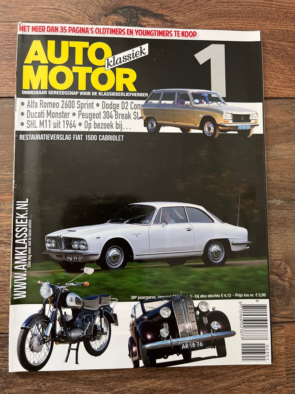 AMK: Alfa 2600 Sprint, Peugeot 304 Break, Fiat 1500 Cabrio, Ophalen of Verzenden, Zo goed als nieuw, Algemeen
